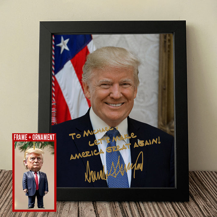 President Donald Trump Photo Picture Frame TH10 62957