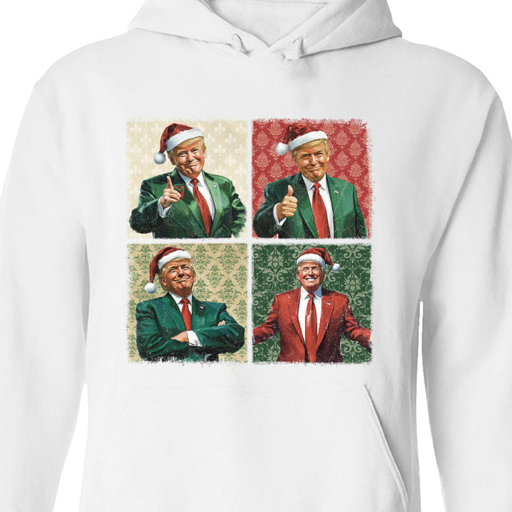 Boho Christmas Trump Sweatshirt, My President Merry Vibes Sweatshirt, Trump Supporters 2024 Ugly Sweatshirt T1680 - GOP