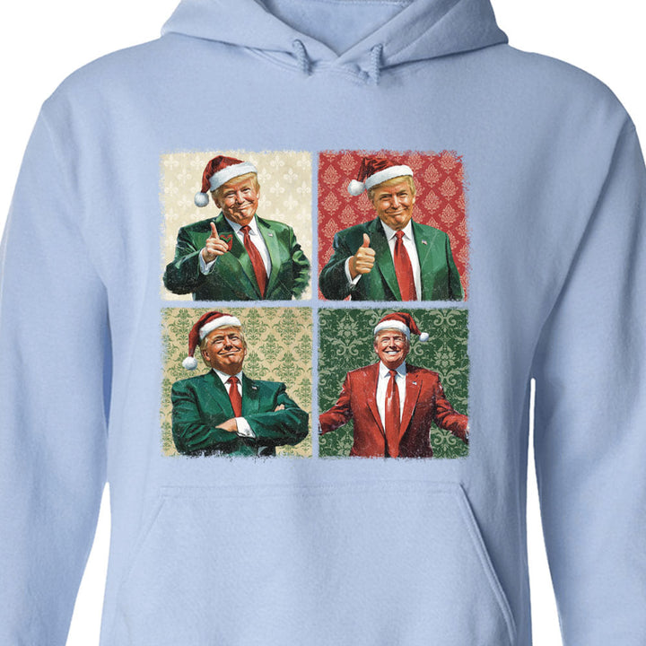 Boho Christmas Trump Sweatshirt, My President Merry Vibes Sweatshirt, Trump Supporters 2024 Ugly Sweatshirt T1680 - GOP