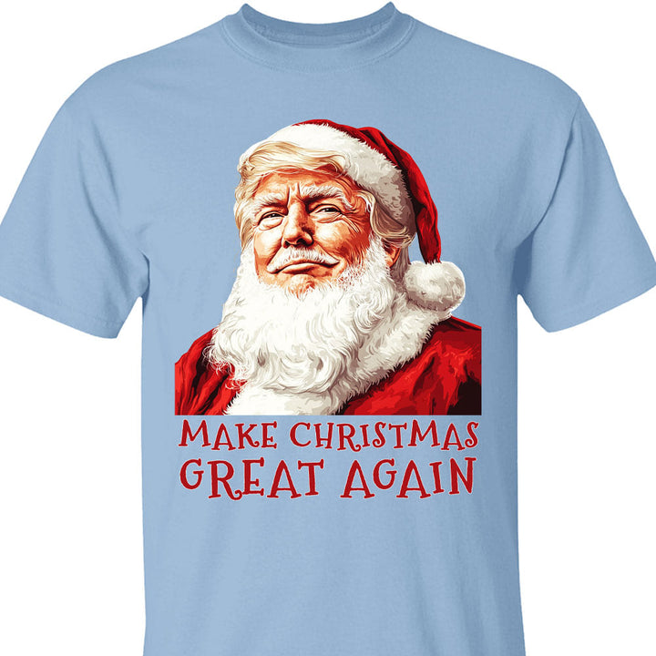 Make Christmas Great Again Sweatshirt, Funny Santa Claus Trump Sweatshirt, Trump Supporters 2024 Ugly Sweatshirt T1681 - GOP