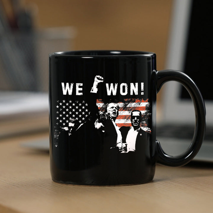 Trump We Won Inauguration 47 US President 2025 Election Mug HO82 65220