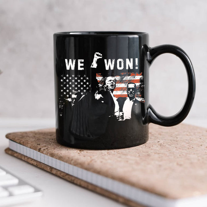 Trump We Won Inauguration 47 US President 2025 Election Mug HO82 65220