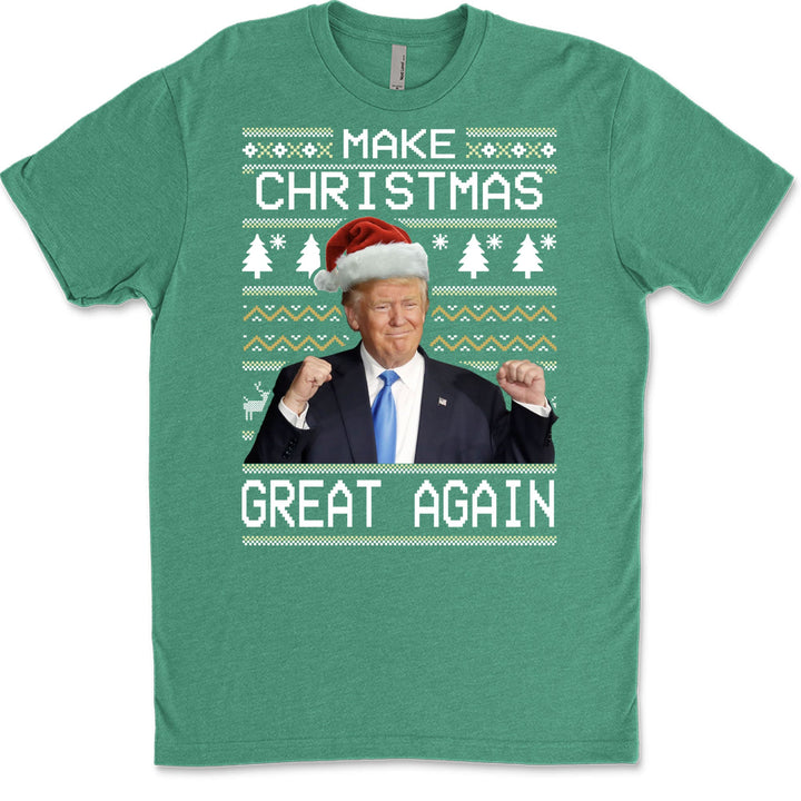 Make Christmas Great Again, Funny Trump Ugly Sweater, Trump 2024 Sweatshirt, Trump Supporters Christmas Sweatshirt T1380 - GOP