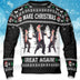 Make Christmas Great Again, Funny Trump Dancing Ugly Sweater, Trump 2024 Christmas All-Over-Printed Sweatshirt C1383 - GOP