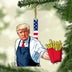 Trump Fries McDonald, Trendy Christmas Trump Acrylic Ornament, Perfect for Car & Christmas Tree Decor T1620 - GOP