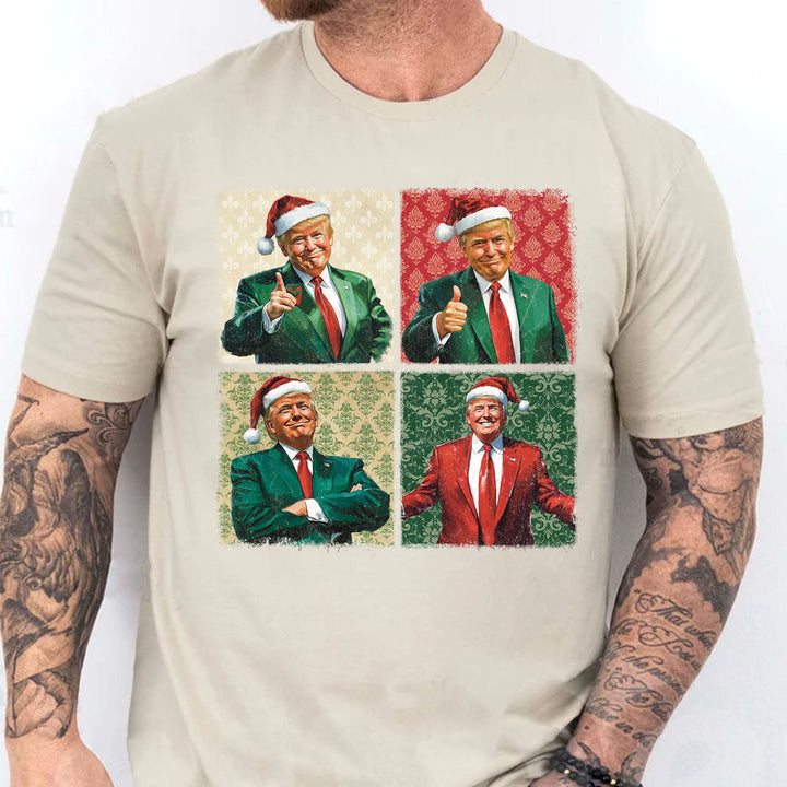 Boho Christmas Trump Sweatshirt, My President Merry Vibes Sweatshirt, Trump Supporters 2024 Ugly Sweatshirt T1680 - GOP