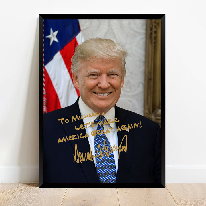 President Donald Trump Photo Picture Frame TH10 62957