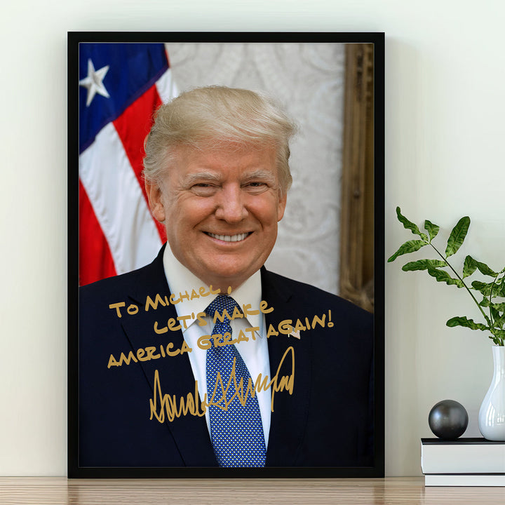 President Donald Trump Photo Picture Frame TH10 62957