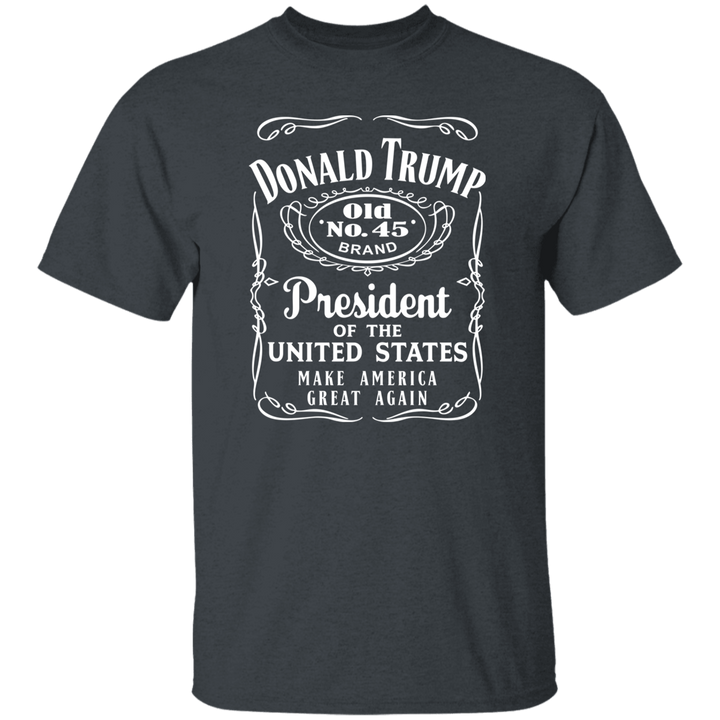 Donald Trump President Of United States Old No.45 Dark Shirt HO82 65282