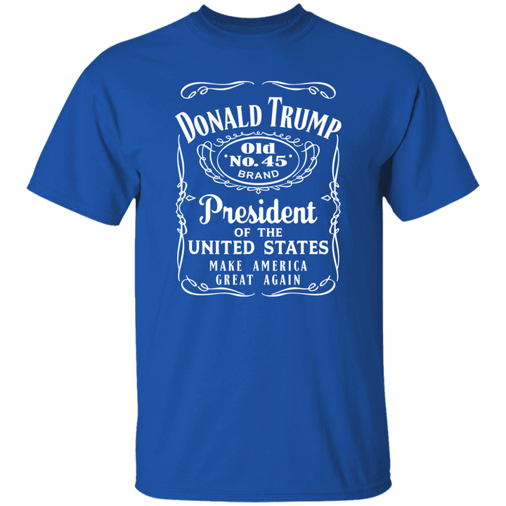 Donald Trump President Of United States Old No.45 Dark Shirt HO82 65282