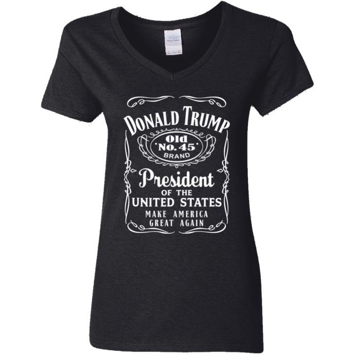 Donald Trump President Of United States Old No.45 Dark Shirt HO82 65282