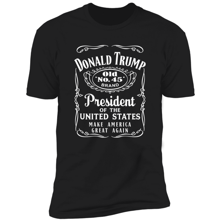 Donald Trump President Of United States Old No.45 Dark Shirt HO82 65282