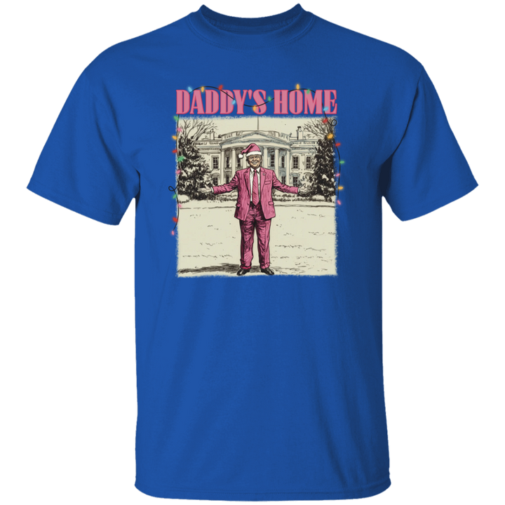 Daddy's Home White House Pink Trump Dark Shirt HA75 63744