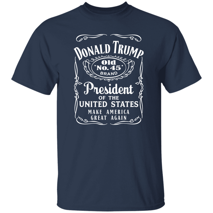 Donald Trump President Of United States Old No.45 Dark Shirt HO82 65282