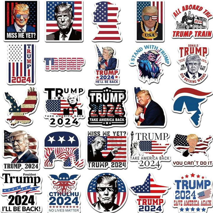 Trump 2024 Hat, Donald Trump Shoes Lace Tag, 50 Pack Trump 2024 Stickers, Trump Bobblehead 2024 Merchandise Donald Trump Sign, the Cult of President Trump MAGA Flag Shirt Socks