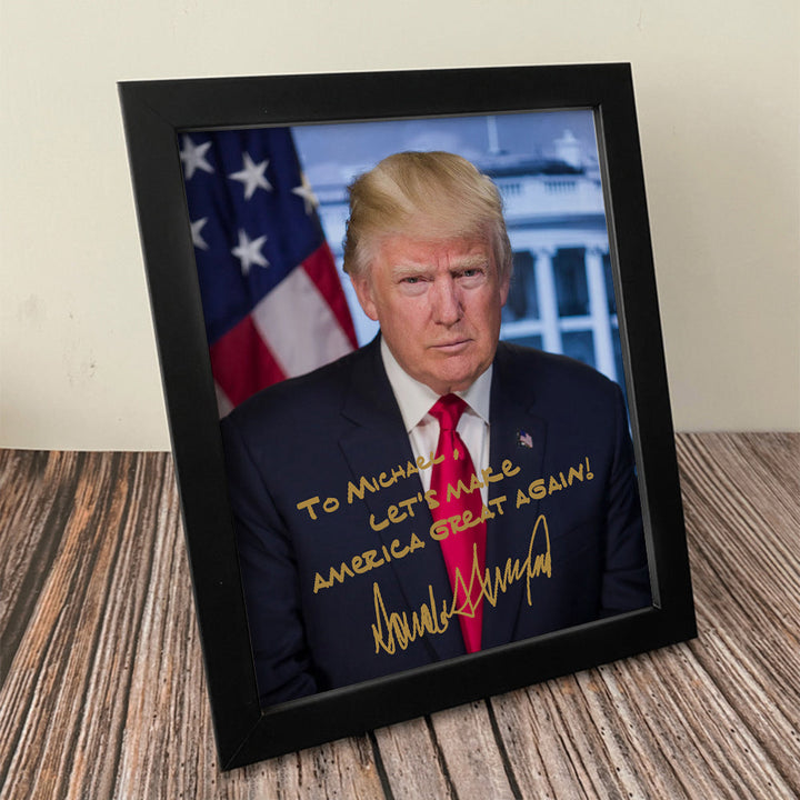 President Donald Trump Photo Picture Frame TH10 62957