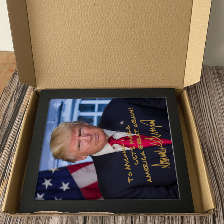 President Donald Trump Photo Picture Frame TH10 62957