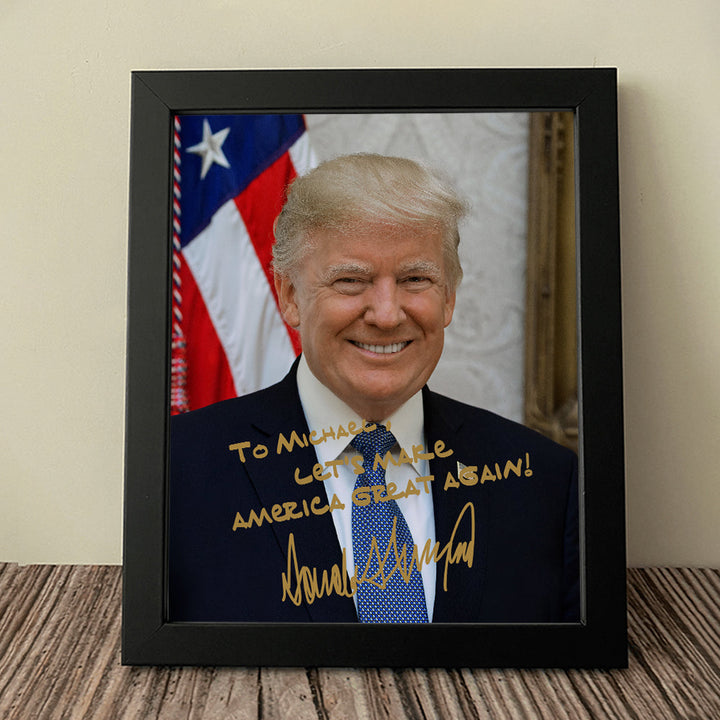 President Donald Trump Photo Picture Frame TH10 62957