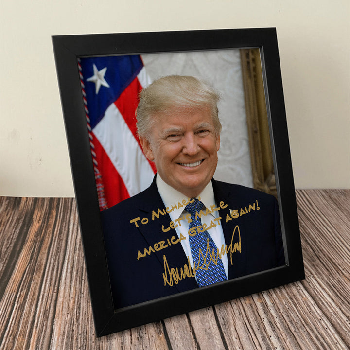 President Donald Trump Photo Picture Frame TH10 62957