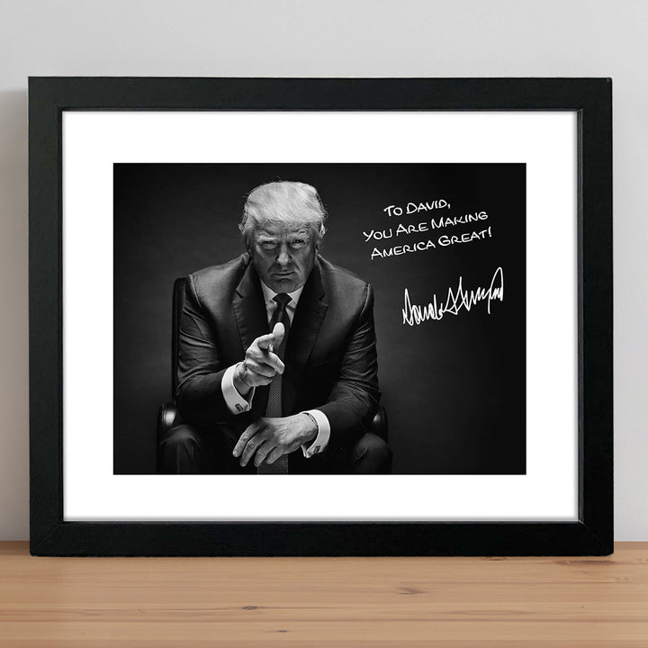 President Donald Trump Photo Picture Frame Poster TH10 62641