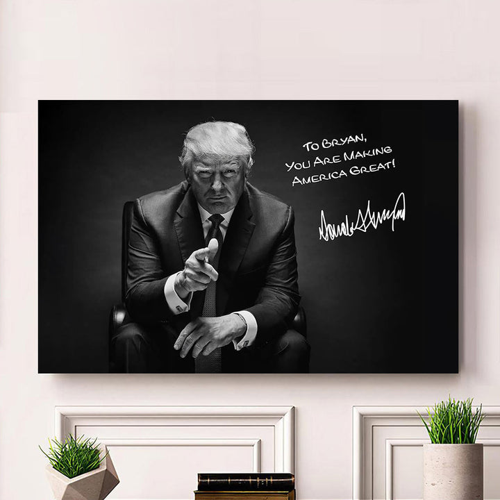 President Donald Trump Photo Picture Frame Poster TH10 62641