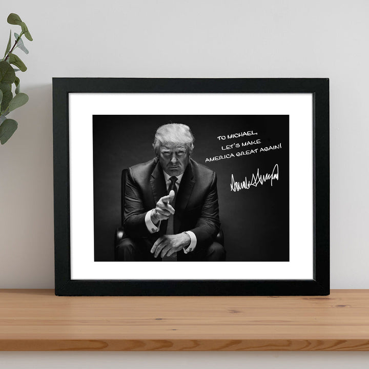 President Donald Trump Photo Picture Frame Poster TH10 62641